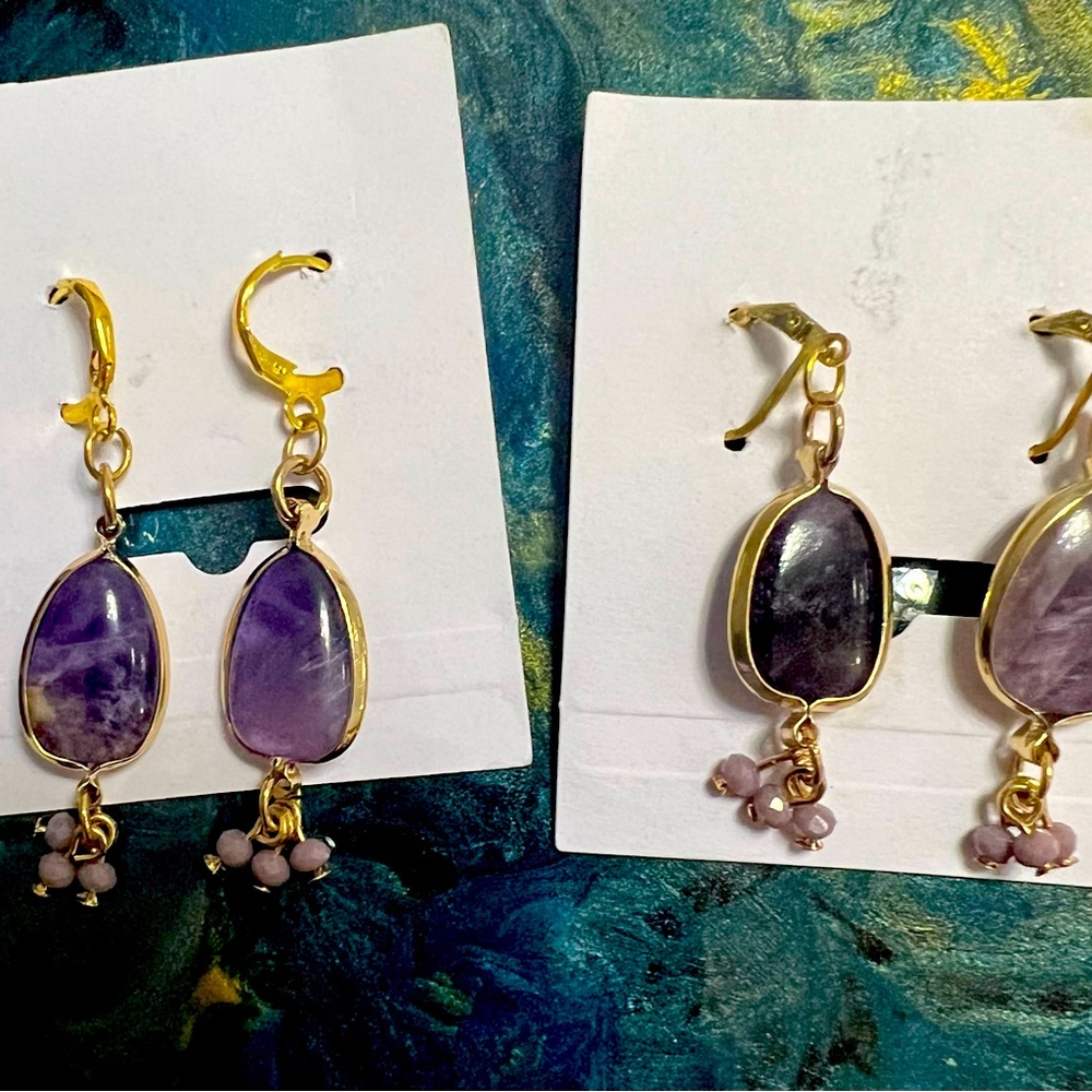 Amethyst Handmade Earrings